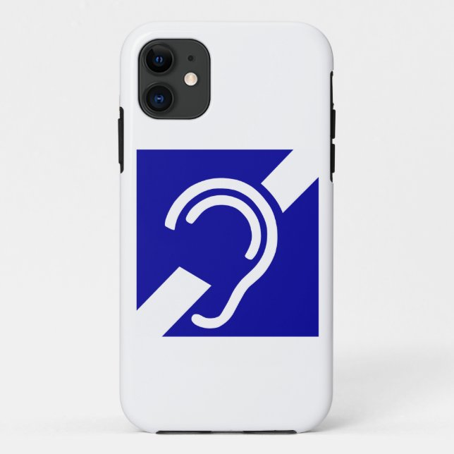 Deaf Symbol Case-Mate iPhone Case (Back)