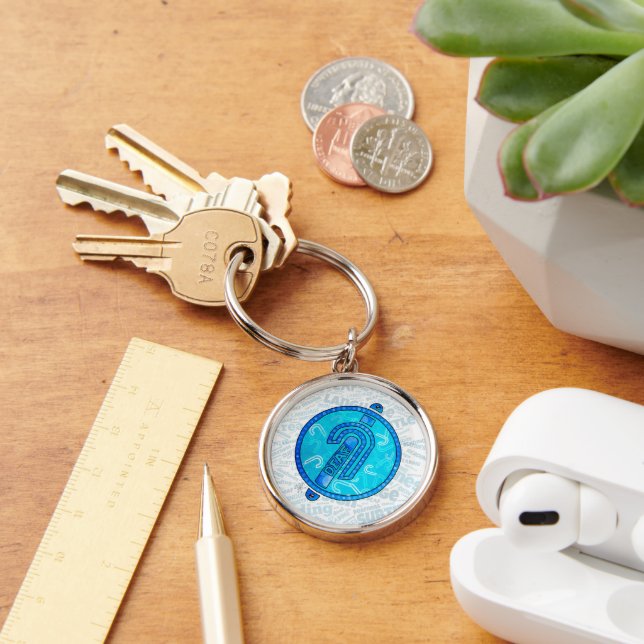 Deaf Symbol English Key Ring (Desk)