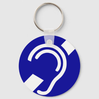 Deaf Symbol Key Ring