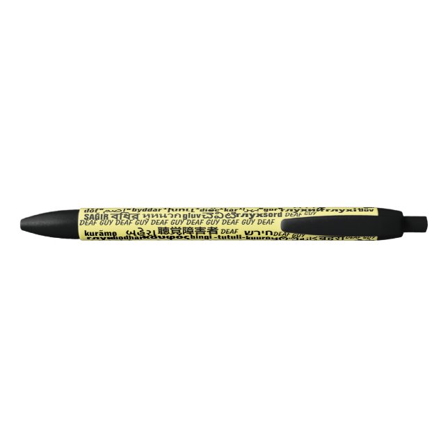 Deafenition Pen in yellow (Back)