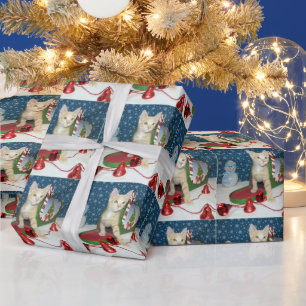 Deaglan's Christmas Card Mailbox ( Cat / Kitten) Wrapping Paper