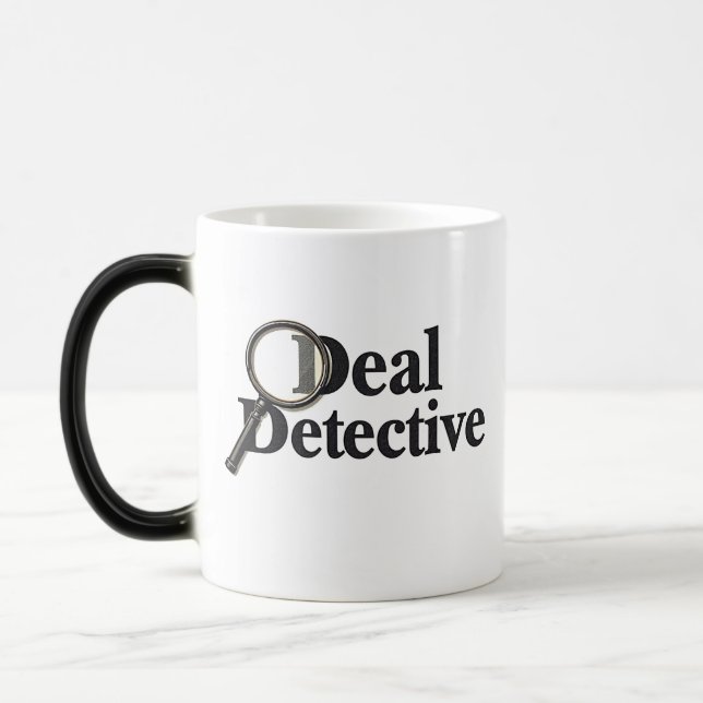 Deal Detective – Funny Bargain Hunter & Smart Shop Magic Mug (Left)