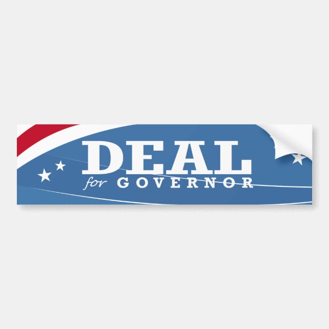 DEAL FOR GOVERNOR 2014 BUMPER STICKER (Front)