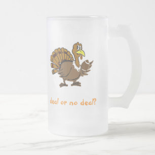 Deal or no deal? frosted glass beer mug