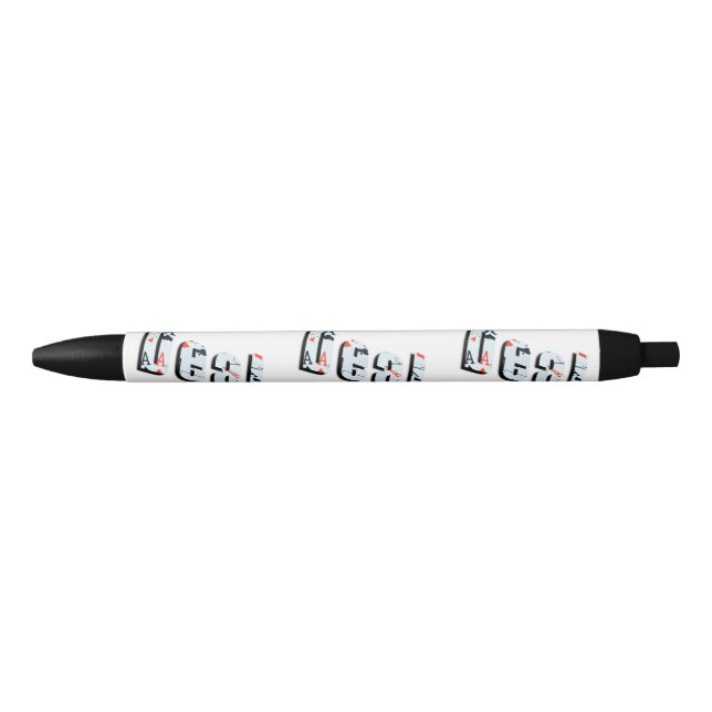 Deal: Poker Picture Logo Made From Aces, Blue Ink Pen (Front)