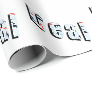 Deal: Poker Picture Logo Made From Aces, Wrapping Paper
