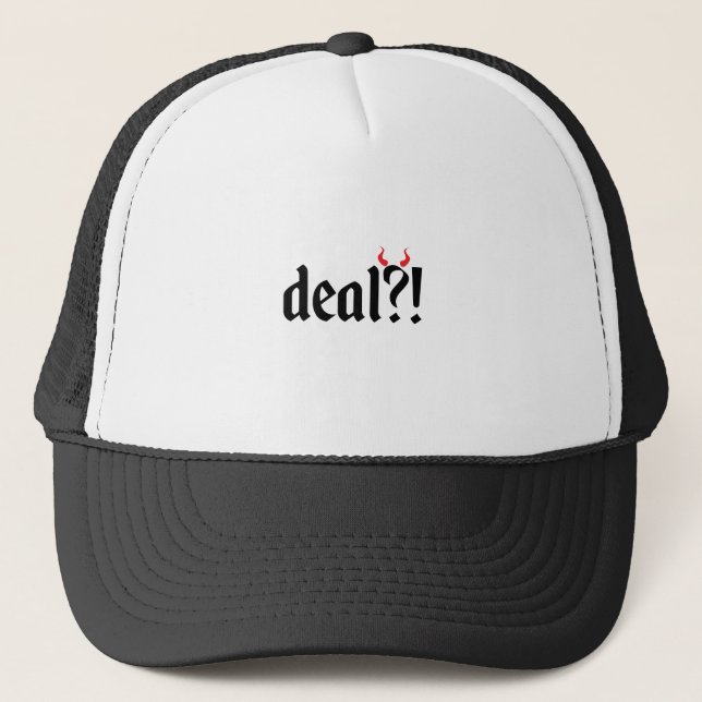 deal with devil trucker hat (Front)