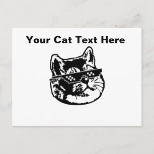 Deal with It Breathing Intensifies Cat Postcard