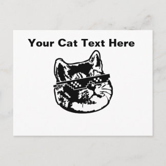 Deal with It Breathing Intensifies Cat Postcard