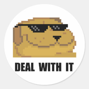 Deal With It Classic Round Sticker