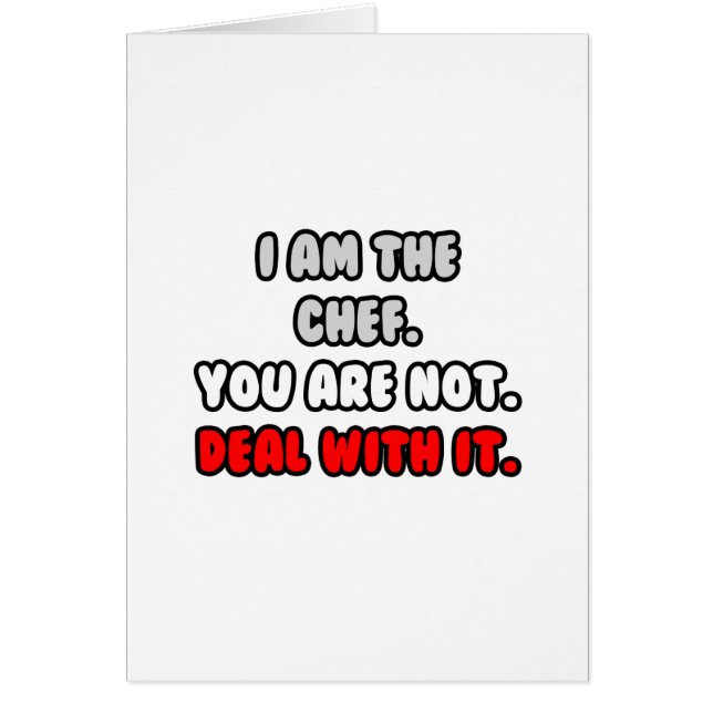 Deal With It ... Funny Chef Shirts and Gifts (Front)
