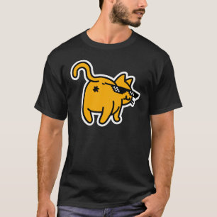 Deal with It Glasses Meme Funny Cat Butt in Face T-Shirt