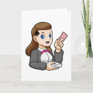 Dealer at Poker Card