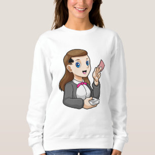 Dealer at Poker Sweatshirt