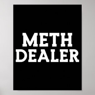 Dealer - Offensive Drug User Gift Crystal Heads Poster
