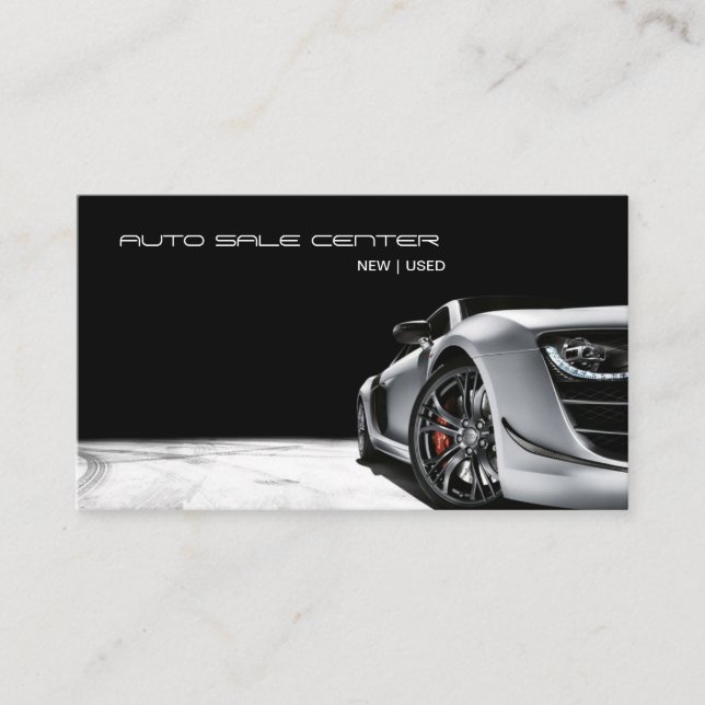 Dealership Auto Sale & Sales Business Card (Front)