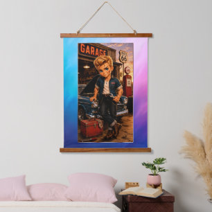 Dean Chibi Rockabilly Dawn Tapestry