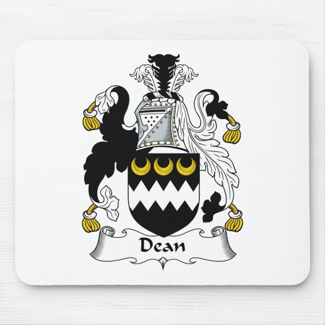 Dean Family Crest Mouse Mat (Front)
