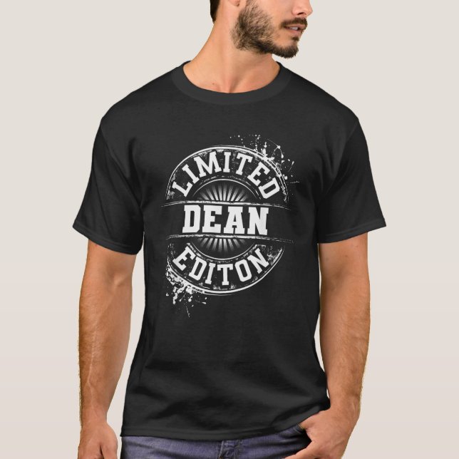 DEAN Limited Edition Funny Personalised Name Joke  T-Shirt (Front)