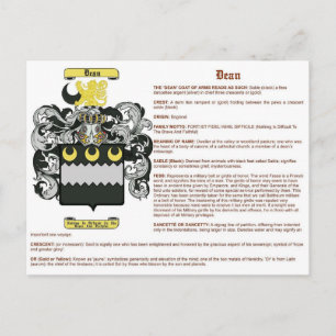 Dean (meaning) postcard