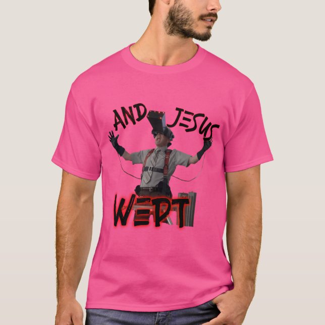 Dean Pelton - And Jesus Wept T-Shirt (Front)