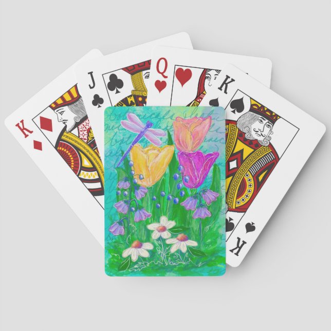 Deanna Day Playing Card Floral Botanical (Back)