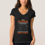 Dear Algebra Numbers Funny Mathematics Gift T-Shirt<br><div class="desc">This "Dear Algebra Numbers Funny Mathematics Gift" is the perfect design for Algebra and Math Fans.. Great gift idea for Christmas,  Birthdays and Any Occasions.</div>