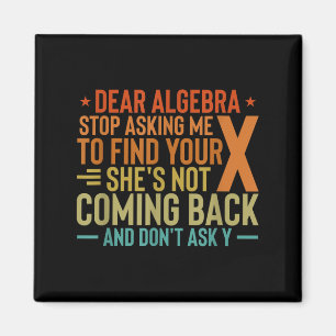Dear Algebra Stop Asking Me To Find Your X - Maths Magnet