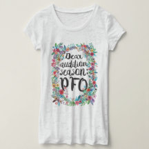 Dear audition season: PFO floral shirt