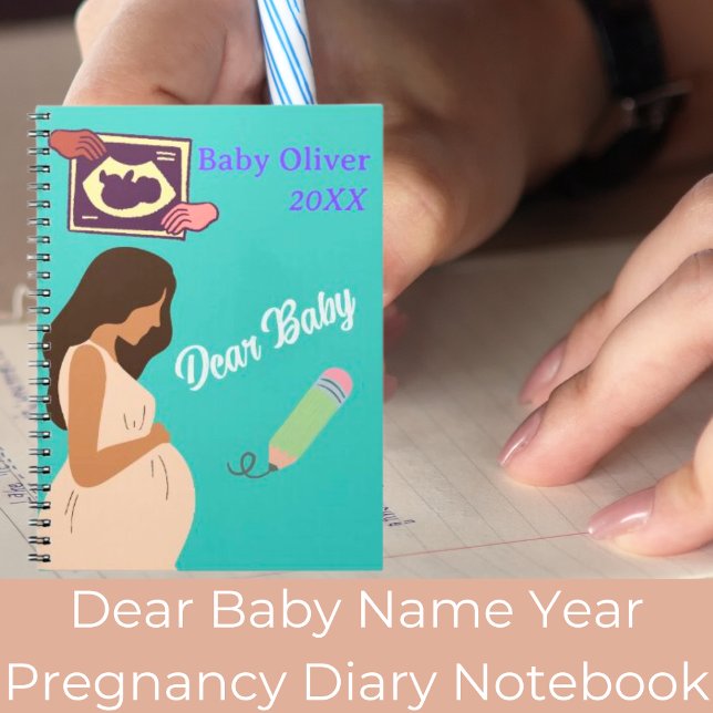 Dear Baby Name Year Pregnancy Diary Notebook (Creator Uploaded)