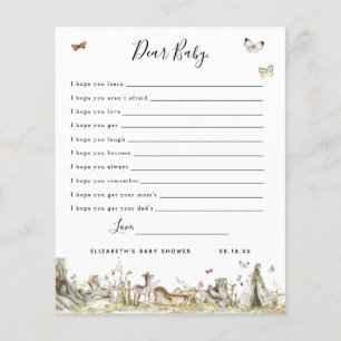 Dear Baby Wishes   Baby Shower Game