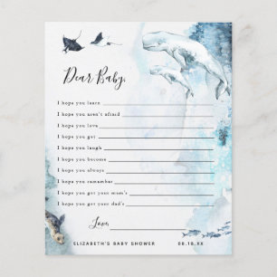 Dear Baby Wishes Baby Shower Game