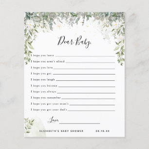 Dear Baby Wishes   Baby Shower Game