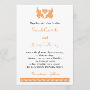 Dear Birds Papel Picado wedding invitation