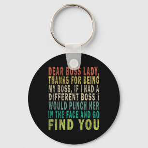Dear Boss Lady Key Ring