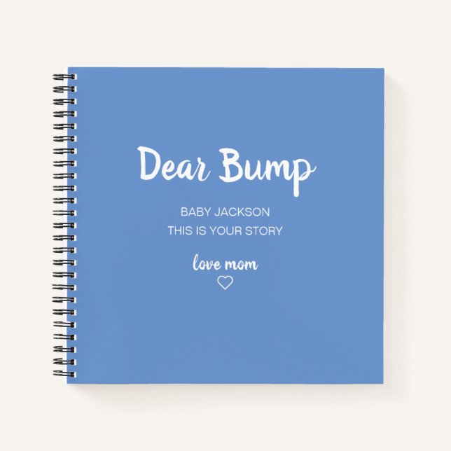 Dear Bump Keepsake Pregnancy Journal (Front)
