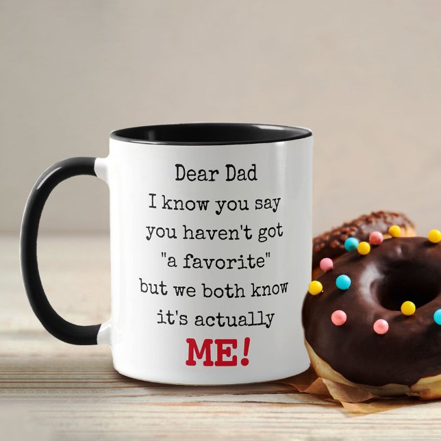 Dear Dad from Your Favourite - Funny Typography Mug (Creator Uploaded)