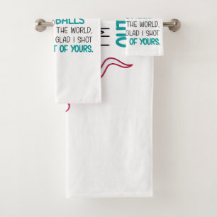 Dear Dad, Out of all The Balls in the World Bath Towel Set