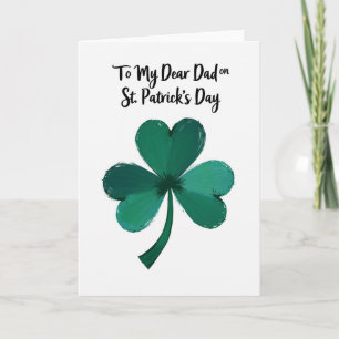 Dear Dad St Patricks Day Card