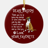 Dear Daddy Boxer lovers Dog Dad Father's Day