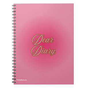 "Dear Diary" Spiral Notebook