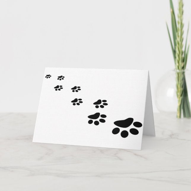 Dear Dog Dad Mum Customisation Pet Name Card (Front)