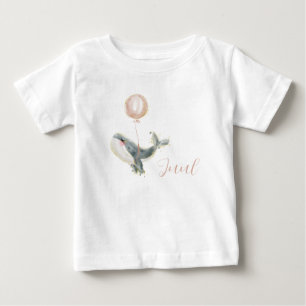 Dear dolphin with pink balloon baby T-Shirt