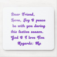"Dear Friend" Festive Season Greeting
