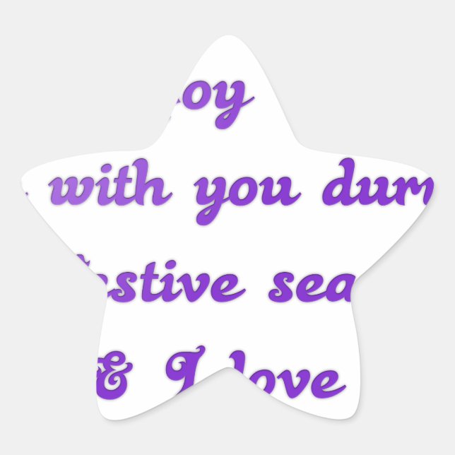 "Dear Friend" Festive Season Greeting Star Sticker (Front)