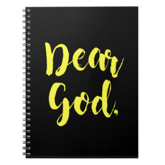 Dear God Journal (blk/yel)