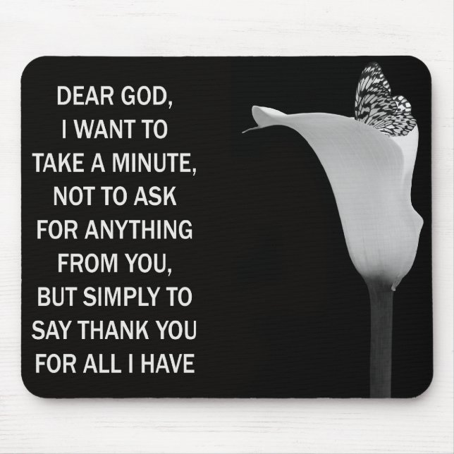 Dear God Mouse Mat (Front)