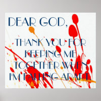 Dear God Prayer Poster