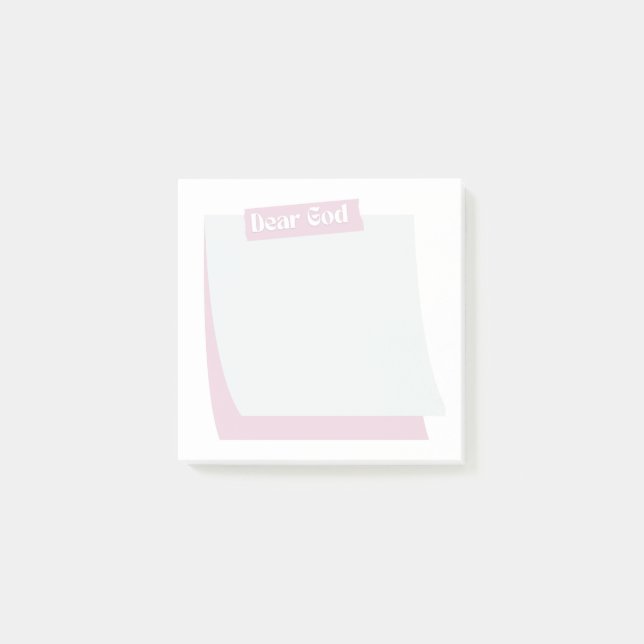 Dear God Prayer Request  Post-it Notes (Front)
