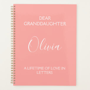 Dear Granddaughter: A Lifetime of Love in Letters Planner